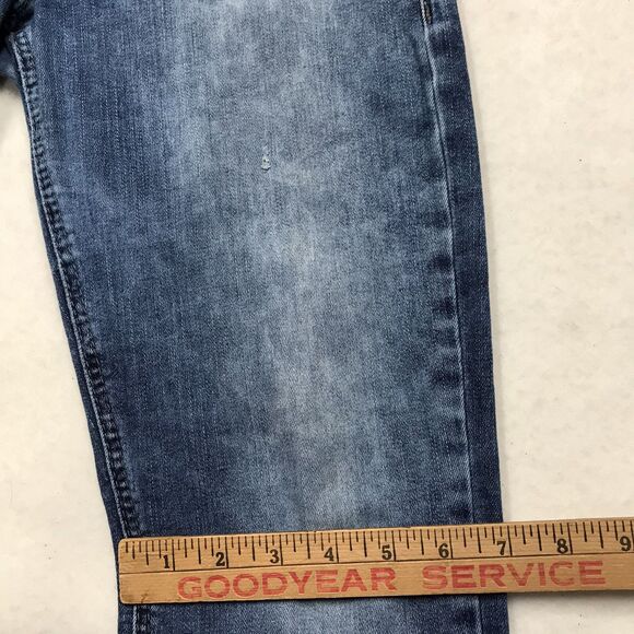 SILVER Calley Boot Jean Women 28x31 Acid Wash Denim Blue Coastal Cowgirl Boho - Picture 16 of 16